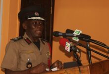 • DCFO Gibril Nuhu (inset) addressing personnel at the launch