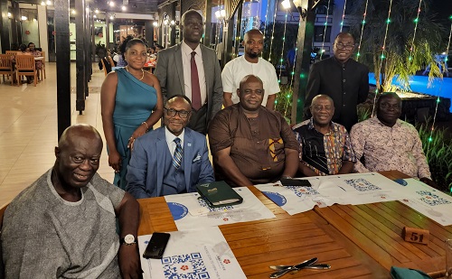• Nana Odeneho Kwaku Kyeremanteng (third from right) with some members of the board of trustees