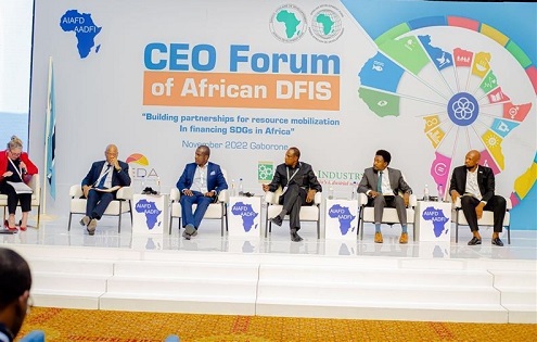 • Mr Baah (second from left) in a panel discussion with others