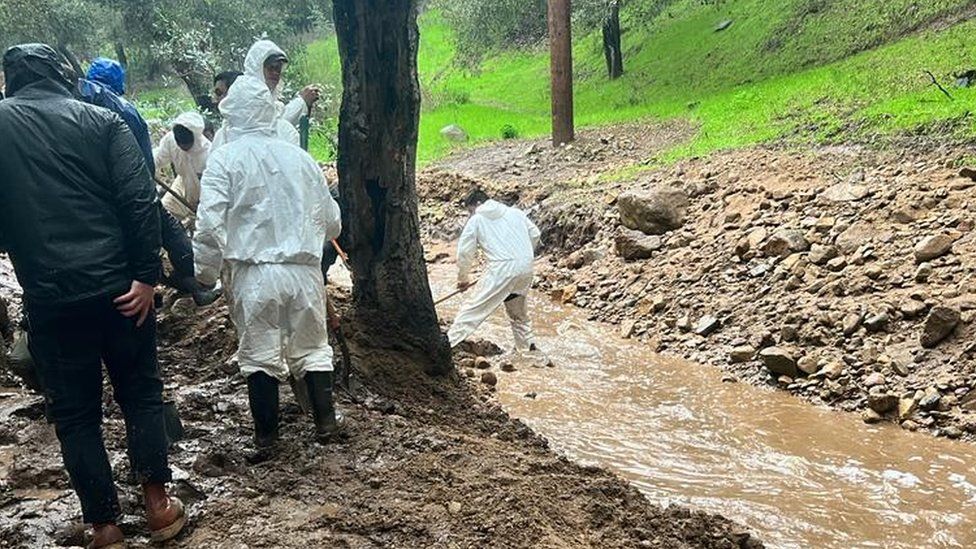 • Flooding and mudslides have blocked access to some homes