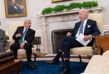 • US President, Biden in a discussion with his Mexican counterpart, Andres Manuel Lopez Obrador
