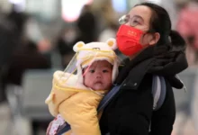 • China's birth rate has hit a record low