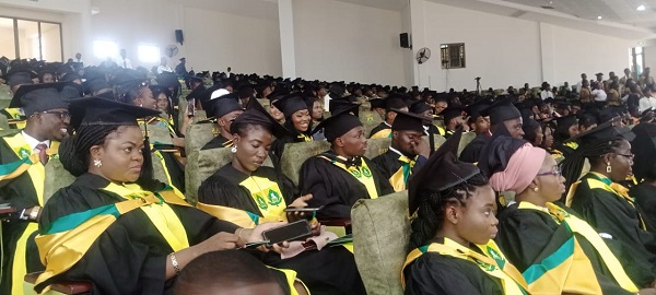 • A section of the graduands
