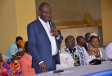 • Mr Kennedy Agyapong addressing the participants. Photo. Vincent Dzatse
