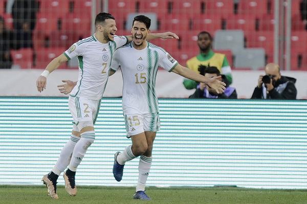 • Algerians celebrating the win over Niger