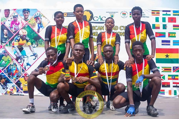 • Team Ghana poses for the camera