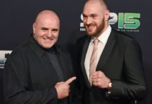 • Dad John Fury (left) and son Tyson at an event