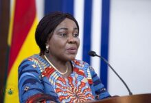 Mrs Cecilia Abena Dapaah, THE Minister of Sanitation and Water Resources