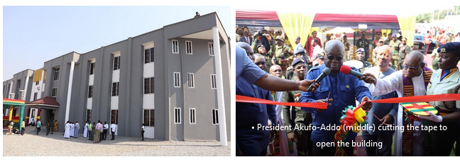 Pres inaugurates 300-bed accommodation for young soldiers