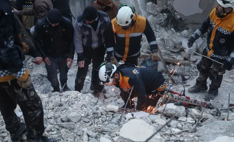 • Search and rescue efforts continue in the city of Sarmada, Syria