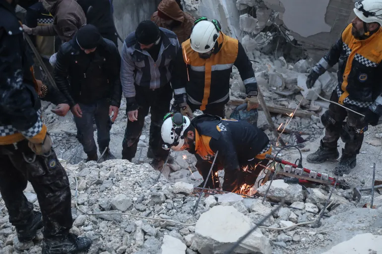 • Search and rescue efforts continue in the city of Sarmada, Syria