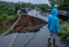 • The destruction of roads and bridges has hampered relief efforts