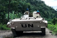UN peacekeepers patrol areas roamed by M23 rebels fighters in North Kivu
