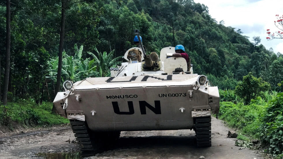 UN peacekeepers patrol areas roamed by M23 rebels fighters in North Kivu