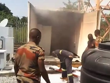 • The Volta Star transmission station gutted by fire