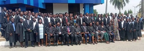 • Dignitaries and some matriculants after the ceremony