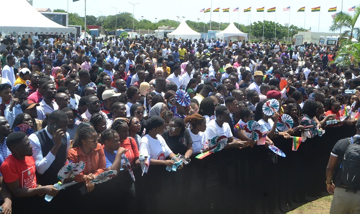 Harris addresses youth at Black Star Square: US commits to fast-tracking African innovation …for economic growth