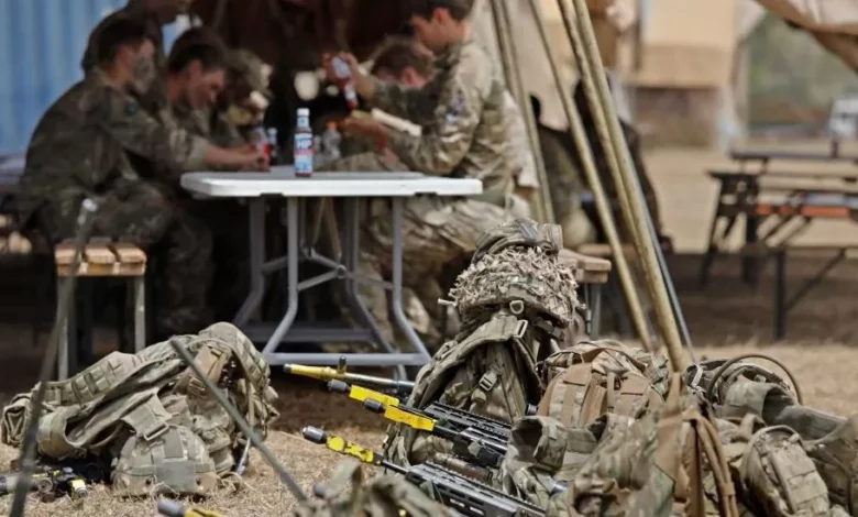 British soldiers prepare for operations around the world at the Kenya training unit