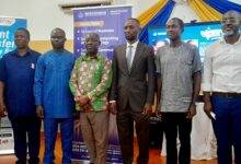 • Mr Nkansah (fourth left) with other dignitaries after the forum