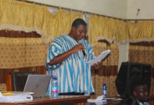 Mr Adansi-Bonah delivering his address