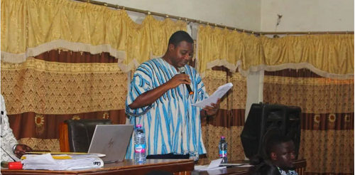 Mr Adansi-Bonah delivering his address