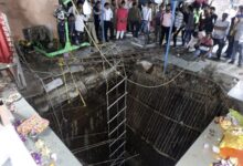 • A floor collapses in India's Madhya Pradesh