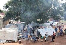 Sudanese children displaced by the military conflict