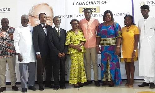 Mr Martey (fourth from right) with other dignitaries