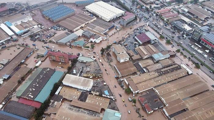 Aerial-view-of-South-industry-area-in-flood.Photo-Geoffrey-Buta.