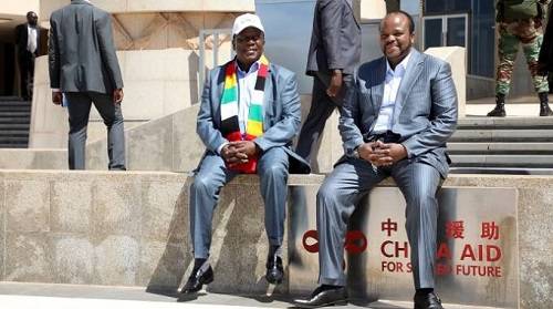 President Mnangagwa (left) with King Mswati