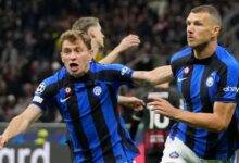 Dzeko (right) and Mkhitaryan give Inter Milan famous victory over rivals