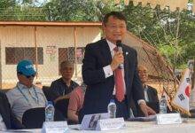 Mr Jung-Taek speaking at the launch of the project in Accra