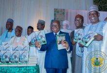 President Akufo-Addo(third from right) and other dignitaries launching the books