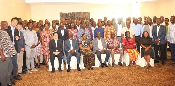 Mrs Rita Ohene Sarfo (seated third from left) with the participants at the seminar. Photo. Ebo Gorman