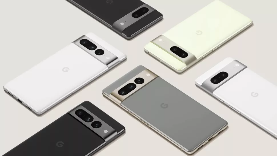 The Google Pixel 7 and Pixel 7 Pro phones (Image credit: Google)