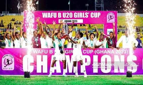 • Ghana's Princesses all in joy after winning the trophy