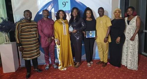 Mrs Osei-Asamoah (fourth from left) with other members of TOUGHA