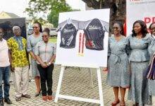 • Dr Hazel Amuah (fourth right) and other dignitaries unveiling the kits for the event during the launch