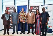 • Mr Addo (third from left) with other dignitaries after the signing