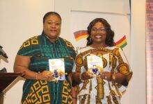 Ms Asonaba Dapaah(left) COP Addo-Danquah) launching the plan Photo Anita Nyarko-Yirenkyi