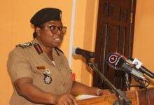 ACFO I Roberta Aggrey Ghanson adressing perosnnel at the meeting