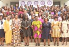 Mrs Rose Karikari Anang (fifth from left) with the women in HR after the conference. Photo. Ebo Gorman