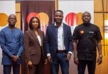 Officials of Mastercard and Ghana Fintech and Payment Association after the event