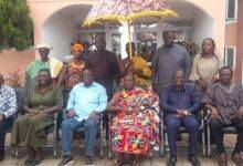 Dr Ibrahim Mohammed Awal (fourth from left), Nana Otuo Owoahene Acheampong and other dignitaries