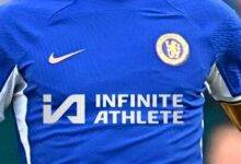 • The new look Chelsea jersey