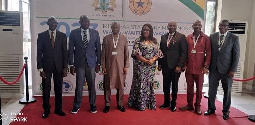 Mrs Mends (forth from right) with Dr Olowofeso (third from right) and other dignitaries after the programme
