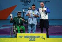 • Indian Para powerlifter Sudhir (middle) has lost his Birmingham 2022 Commonwealth Games heavyweight gold medal to Christian Obichukwu