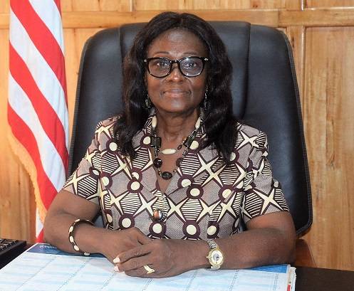 • Mrs Davidetta Browne Lansanah, Chairperson, National Elections Commission (NEC), Liberia