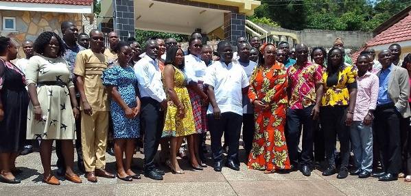 Dr Freda Prempeh(fifth from right) with the participants