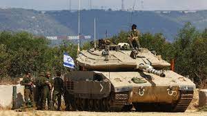 • The Israeli military has deployed tens of thousands of additional troops near the border with Lebanon